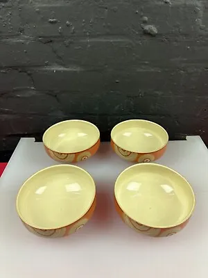 Buy 4 X Denby Fire Chili Cereal Bowls 6  Wide 2 Sets Available • 34.99£