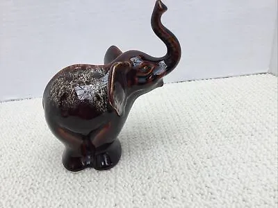 Buy Fosters Pottery Cornwall Brown Glazed Elephant • 7.50£