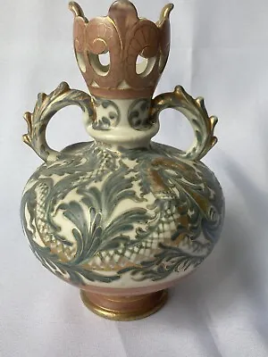 Buy Antique ,Doulton Lambeth ,Mark V Marshall, Carrara Ware Twin Handled Vase- C1890 • 335£