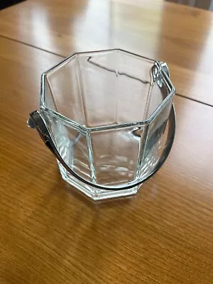 Buy Vintage French Hexagonal Glass Ice Bucket • 10£