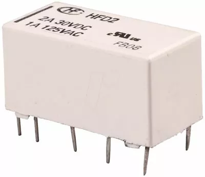 Buy 10 X 12V Miniature Latching Relay DPDT HFD2 • 22.09£