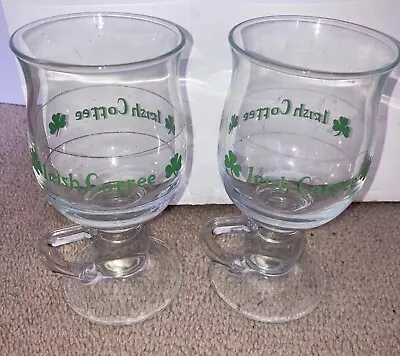 Buy 2 Vintage Irish Coffee Stemmed Glasses • 6.99£