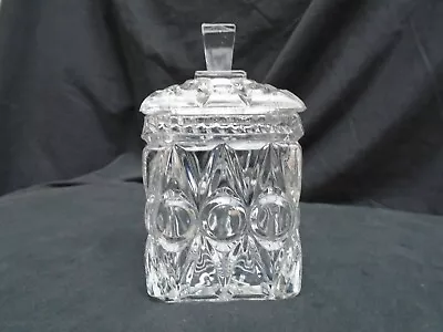 Buy Vintage Bagley Clear Glass Lidded Preserve/Jam Pot Empress Pattern • 10£