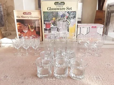 Buy *BNO* BHS House & Home Glass Set X 3, (*26 Glasses Incomplete*) *COLLECT ONLY* • 50£