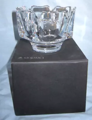 Buy Orrefors Sweden Corona Lars Hellsten Clear Lead Crystal Glass 8.5cm Bowl NIB • 28.99£