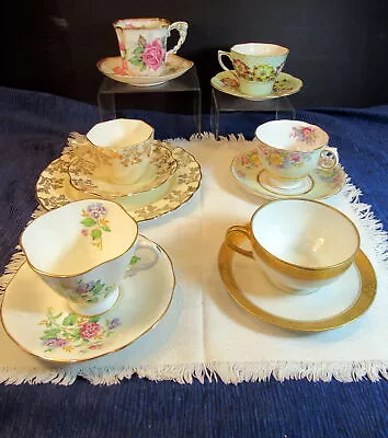 Buy Vintage Lot Of 6 Made In England Bone China  Cup And Saucer Sets • 57.78£