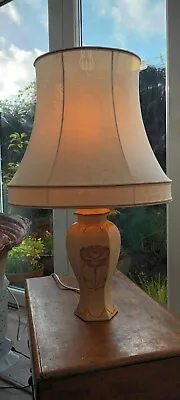 Buy Blakeney Pottery Cream Hand Painted Ceramic Table Lamp With Shade • 14.99£