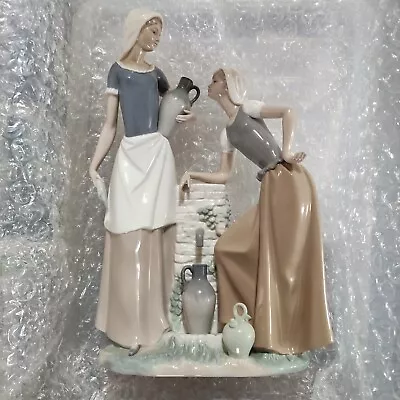 Buy Nao By Lladro Talking Two Women At A Water Well Large Porcelain Figurine VGC  • 80£