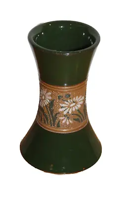 Buy Langley Mill Pottery - Small Waisted Green Pottery Vase, Made In England • 25£