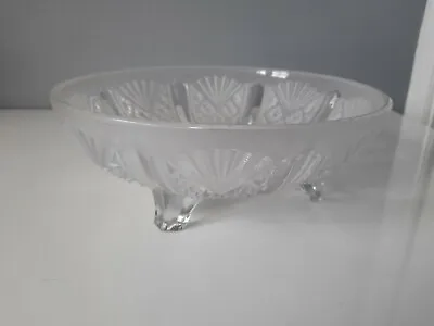 Buy Pretty Frosted Glass Footed Bowl  - 24.5 Cm • 2£