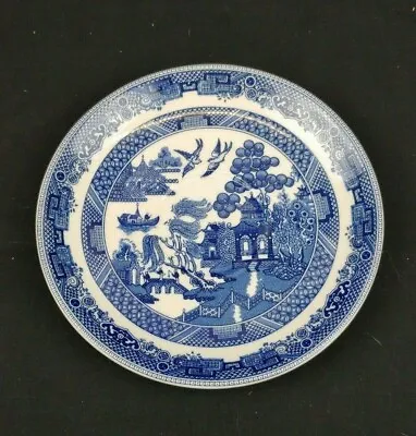 Buy Johnson Brothers Blue Willow Saucer Blue And White • 7.55£