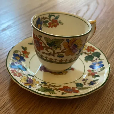 Buy Cream Petal Grindly England Demitasse Cup And Saucer Floral Pattern Pretty • 18.91£