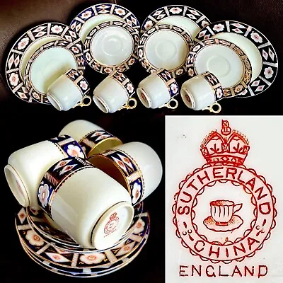 Buy Rare Antique Sutherland China “Imari”  12 Piece Cup, Saucer & Plate Set (1.9kg) • 275£