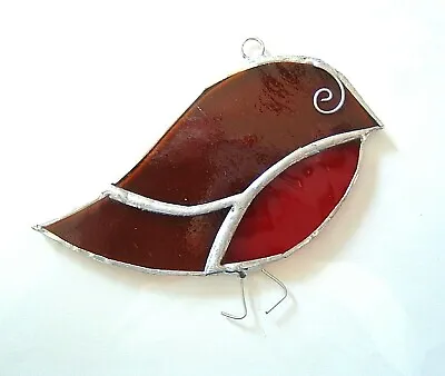 Buy Robin Red Breast Stained Glass Handmade Suncatcher Garden Bird Window Hanging • 12.95£