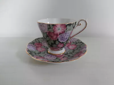 Buy Royal Standard Chintz Tea Cup And Saucer Pink Roses And Hydrangeas 1446 Pattern • 55£