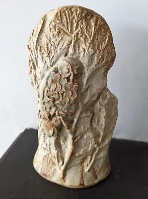 Buy BERNARD ROOKE STUDIO ART POTTERY OWL IN TREE Vase - 8 Inches • 34.99£