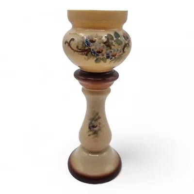 Buy Vintage Bohemian Glass Vase Glass Hand Painted Vase • 16.95£