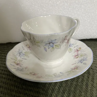 Buy QUEEN'S 'CLAIRE' PATTERN FINE BONE CHINA TEA Cup & Saucer Made In England Vntg • 22.05£