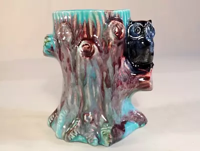 Buy Extremely Rare Vintage Wendy Art Ware Owl On Stump Australian Pottery Vase • 78.10£