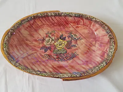 Buy Arthur Wood Oval Dish Royal Bradwell Pink Lustre Ware Hand Painted  Astoria 12  • 7£