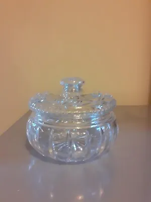 Buy Antique Cut Glass Bowl With Lid • 20£
