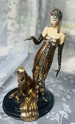 Buy Franklin Mint House Of Erte  Ocelot  Figurine Art Deco N6446 • 100£