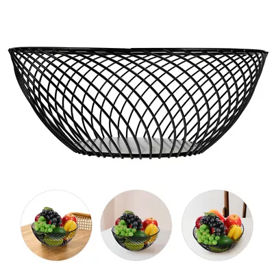 Buy  Storage Basket Iron Fruit Baskets For Kitchen Bling Decorations Home Wrought • 14.98£