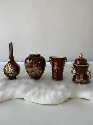 Buy Carlton Ware X 4 Mini Vases Collection Signed • 35£