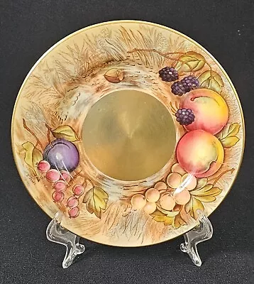 Buy A Vintage Aynsley Saucer By D. JONES - Orchard Gold Pattern • 20£