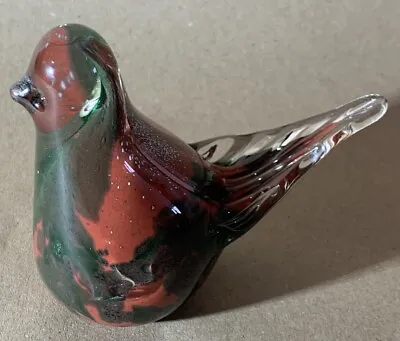 Buy Vintage Multicoloured Glass Bird Ornament • 6£