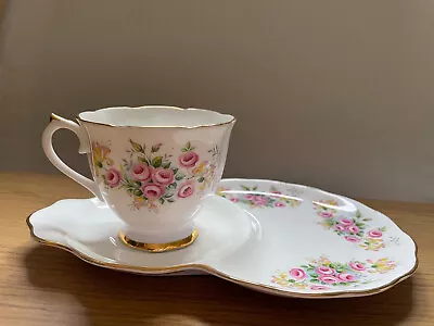 Buy Royal Imperial Cup And Tennis Set Plate Finest Bone China Roses Honeysuckle • 0.99£