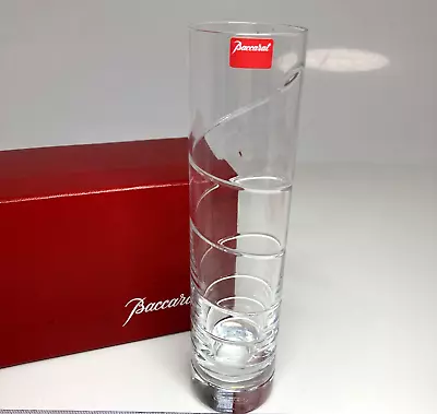 Buy Baccarat Spiral Flower Vase Clear Crystal Glass Single Type With Box • 114.09£