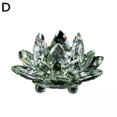 Buy Crystal Flower Ornament Large Crystal Craft Home Decor Pcs 1 D9X2 • 7.69£