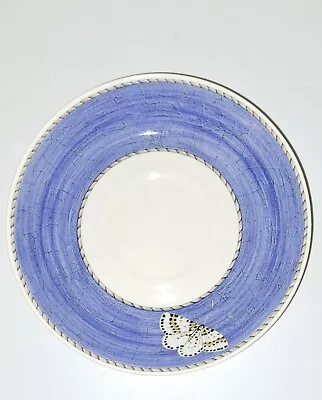 Buy Wedgewood Sarahs Garden (4) Saucers Blue Trim Yellow/White Butterfly England • 37.89£