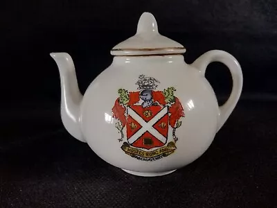 Buy Crested China - ABERGAVENNY Crest - Teapot & Lid - Florentine China. • 5.60£