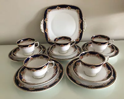 Buy Tea Set, Lawleys Royal Stafford Bone China- Trios And Serving Plate. • 20£