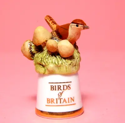 Buy Sutherland Birds Of Britain Wren China Thimble B/139 • 2.99£