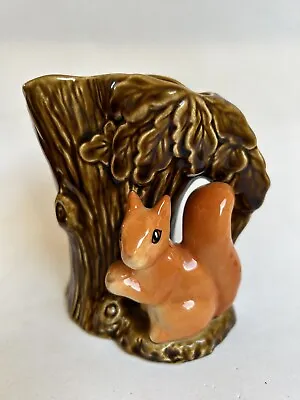 Buy Vintage Sylvac Made In England Fauna Royal Squirrel Brown Vase 11 Cm Tall • 14.78£
