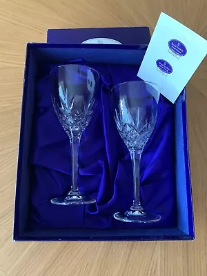 Buy Two Royal Doulton Monique Finest Crystal Wine Glasses • 14.99£