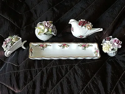 Buy Royal Adderley Fine Bone China Floral Ornament Collection  - 5 Delightful Pieces • 20£