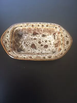 Buy Brown Fosters Pottery Butter-dish. Honeycomb Design. • 5£