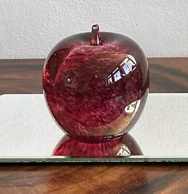 Buy Wedgwood Red Speckled Glass Apple Paperweight 3.5  Excellent Conditions • 10£