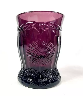 Buy Mosser Amethyst  Glass Tumbler Dahlia Pattern • 13.42£
