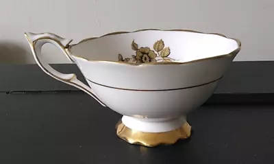Buy Vintage Crown Staffordshire Bone China Golden Floral (Pattern 2260) Tea Cup • 9.99£