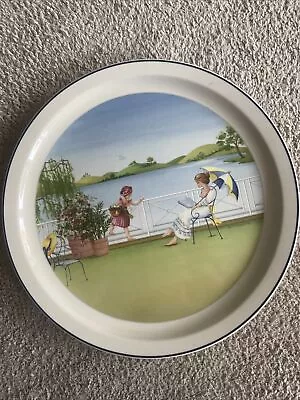 Buy Villeroy Boch Romantic Series Summer 9 Inch Plate With Mum & Child At The Lake • 20£