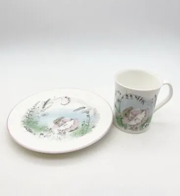 Buy Mrs Rabbit Kids Mug And Plate, Bone China Children Dining Set • 20£