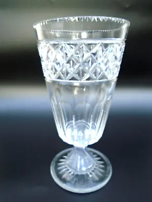 Buy Antique Cut Glass Faceted Celery Vase, 8½ , Enclosed Hollow Stem. Lead Crystal • 24.95£