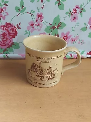 Buy Dereham 1980s - Bishop Bonner's Cottage - Shipdham Pottery Souvenir Mug Holkham  • 11£