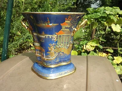 Buy Vintage Carlton Ware Gilded Chinoiserie Large Vase Barge & Temples Pattern 2519 • 95£