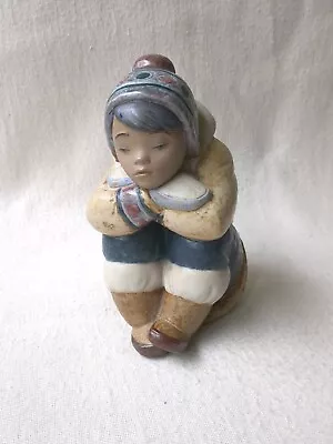 Buy LLadro Figurine Collectible Eskimo Boy 9.5  H • 52.10£